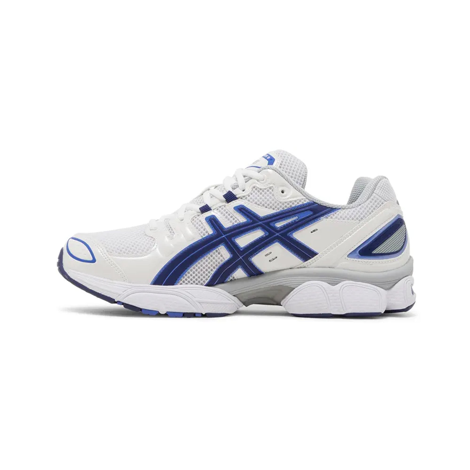 ASICS Gel Nimbus 9 Running Shoes for Men & Women - White Indigo Blue (2023) | Lightweight Cushioned Sneakers for Jogging, Gym Workouts & Daily Walking
