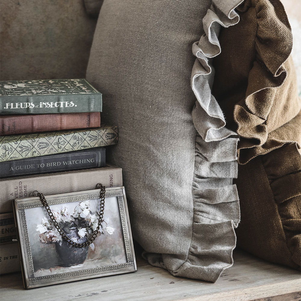 Premium Heavyweight Linen Pillow Cover - 100% Natural Organic Cotton - Breathable & Durable Home Decor for Living Room, Bedroom, or Nursery