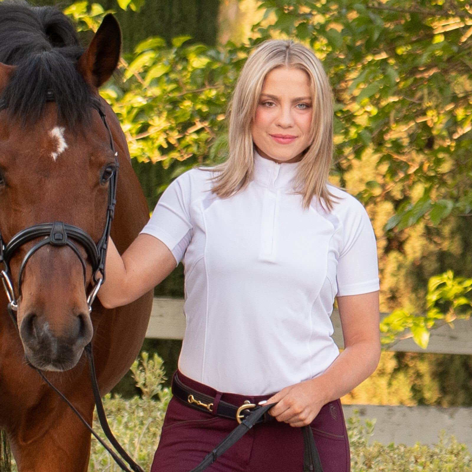 Equinavia Astrid Women's Silicone Full Seat Breeches - Mid Rise Equestrian Riding Pants with Phone Pockets for Horseback Riding & Training