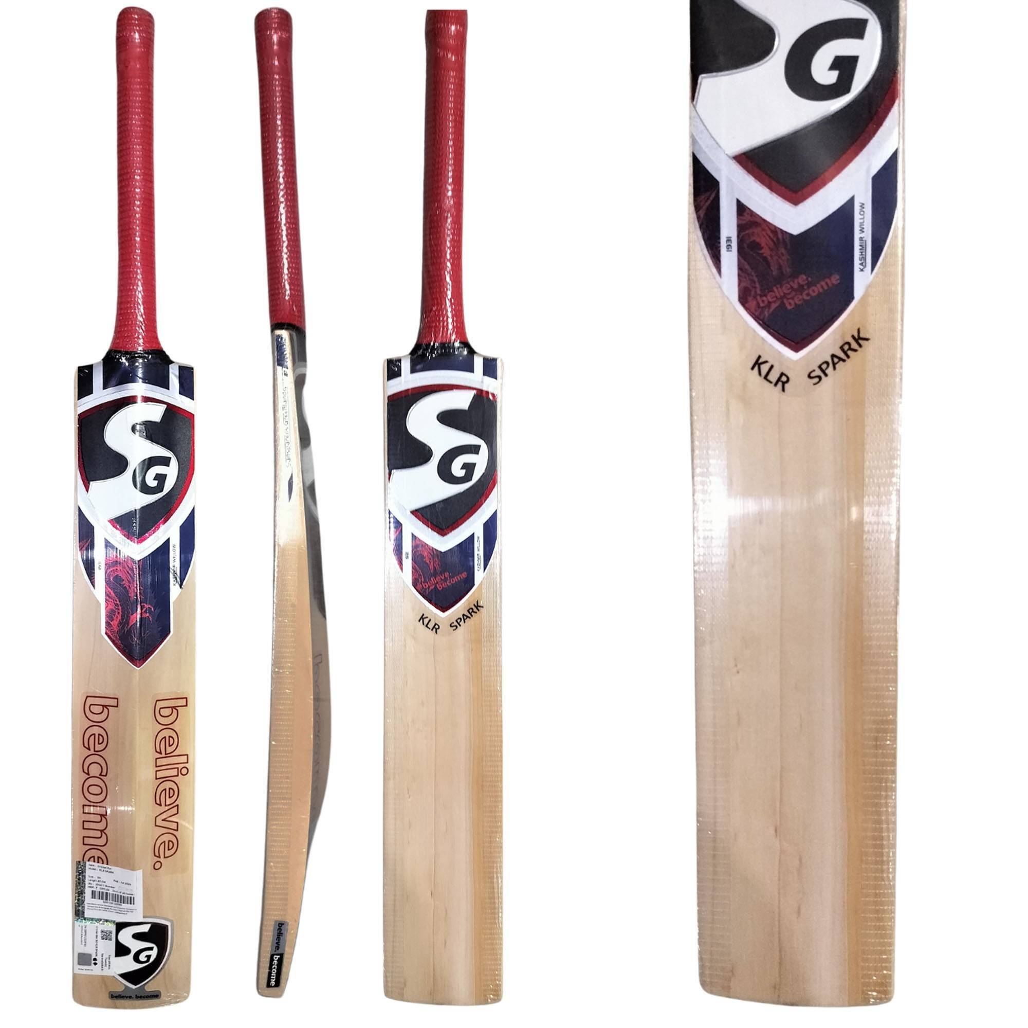 Premium SG KLR Spark Kashmir Willow Cricket Bat - Adult Size with Short Handle & Protective Cover | Perfect for Practice, Matches & Training Sessions