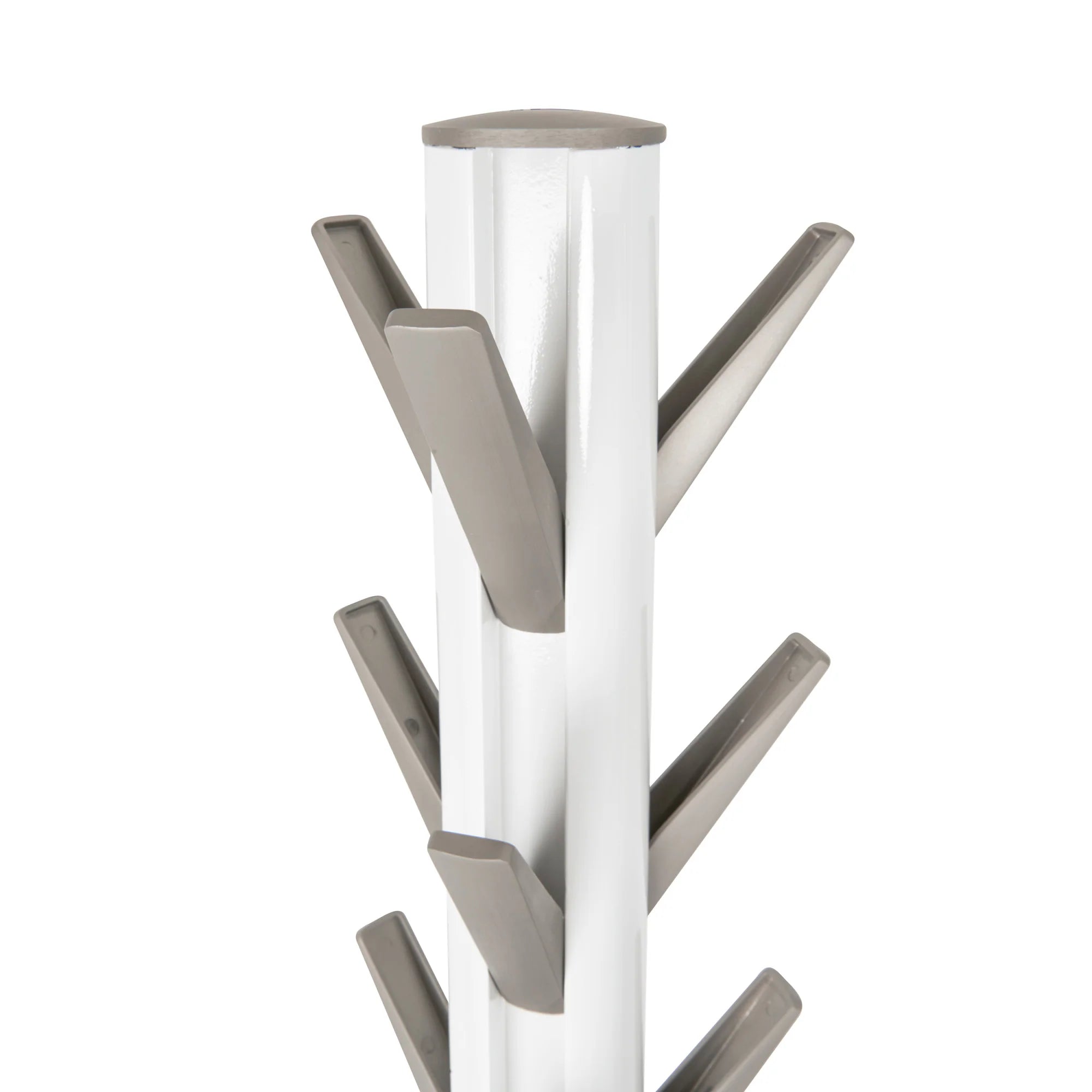 White Flapper Coat Rack - Vintage Style Wall Mounted Hooks for Entryway, Bedroom & Hallway Organization