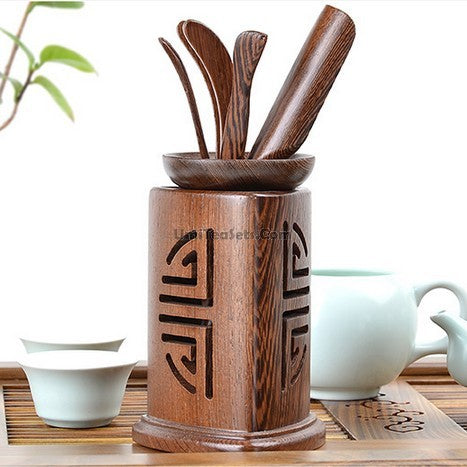 Premium PANGA PANGA Tea Set - 6-Piece Ceramic Tea Utensils with Infuser & Bamboo Tray - Perfect for Japanese Tea Ceremony, Afternoon Tea & Home Relaxation