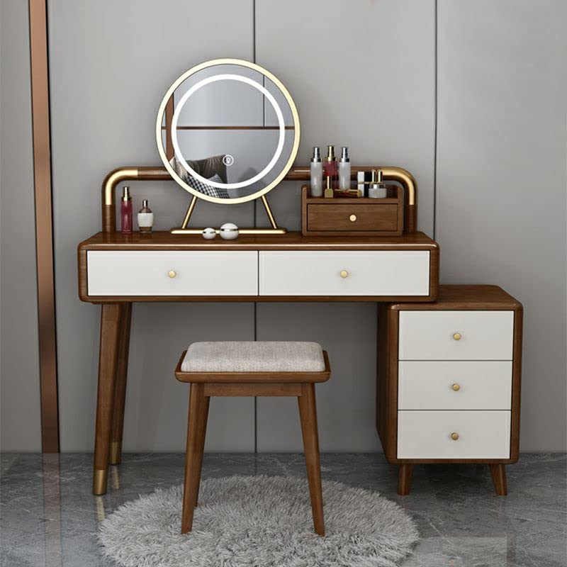 Walnut & White