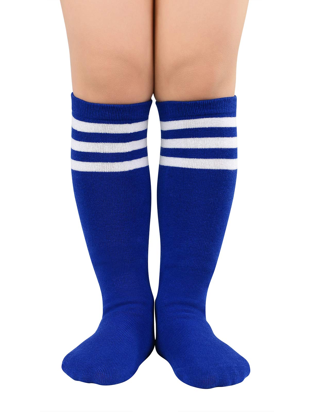 Century Star Kids Toddler Soccer Uniform Socks - Cotton Athletic Knee High Tube Socks for Boys & Girls - Perfect for Soccer Games, Sports Practice & Casual Wear