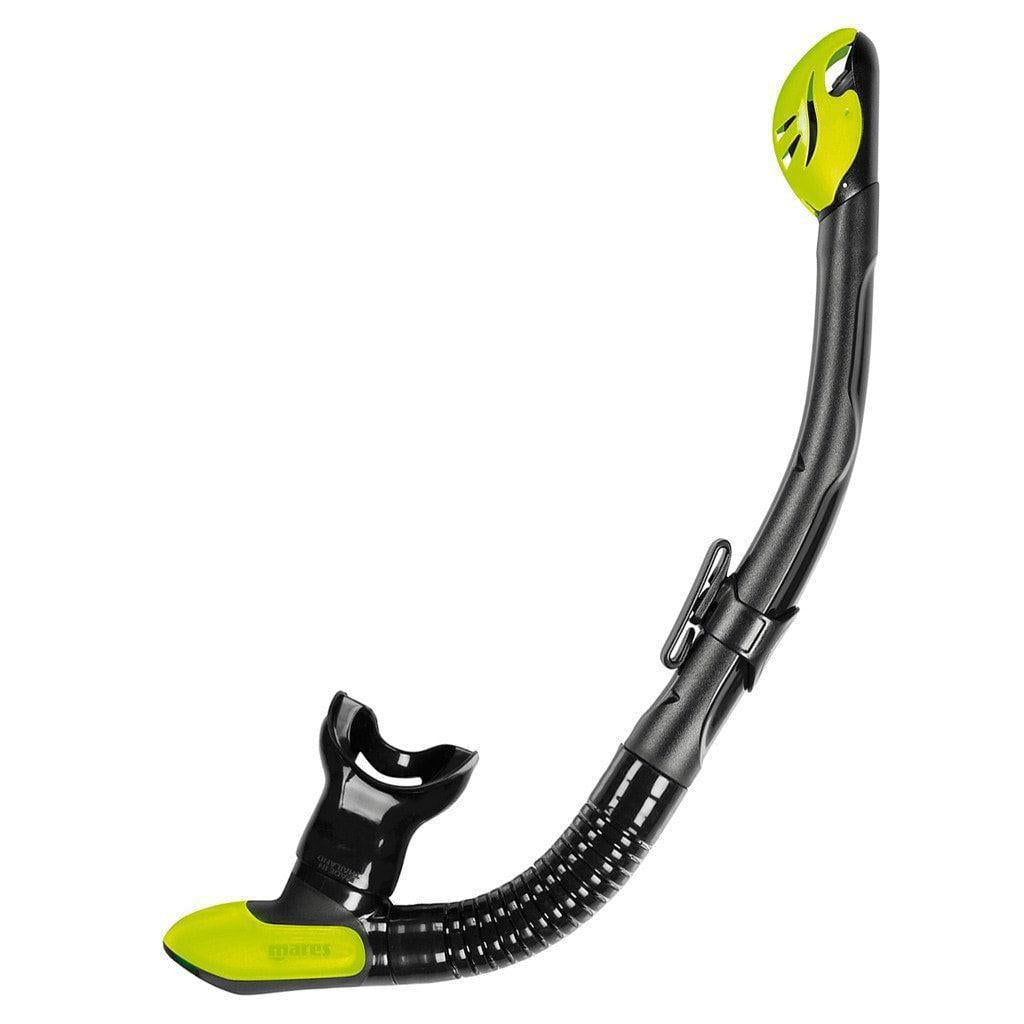 Mares Ergo Dry Snorkel - Comfortable Anti-Water Snorkeling Gear for Scuba Diving, Swimming & Beach Vacations