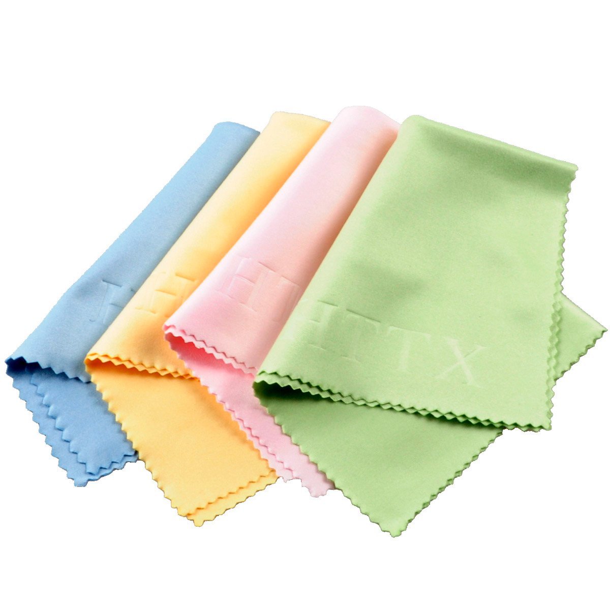 Premium Microfiber Cleaning Cloths (4-Pack, 6x7 Inches) for Phone, Tablet, TV, Laptop, Camera Lens, Monitor, GPS & Glasses – Streak-Free Screen Cleaning for Home, Office & Car Use