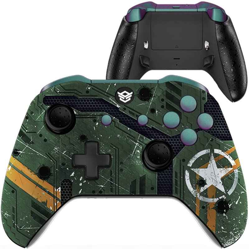 HEXGAMING BLADE Wireless Gaming Controller for Xbox Series X/S, Xbox One & Windows PC (7/8/10) - 2 Remappable Back Buttons, Adjustable Triggers, Interchangeable Thumbsticks - Perfect for FPS, Racing & Action Games - Ergonomic Design for Long Gaming Sessions