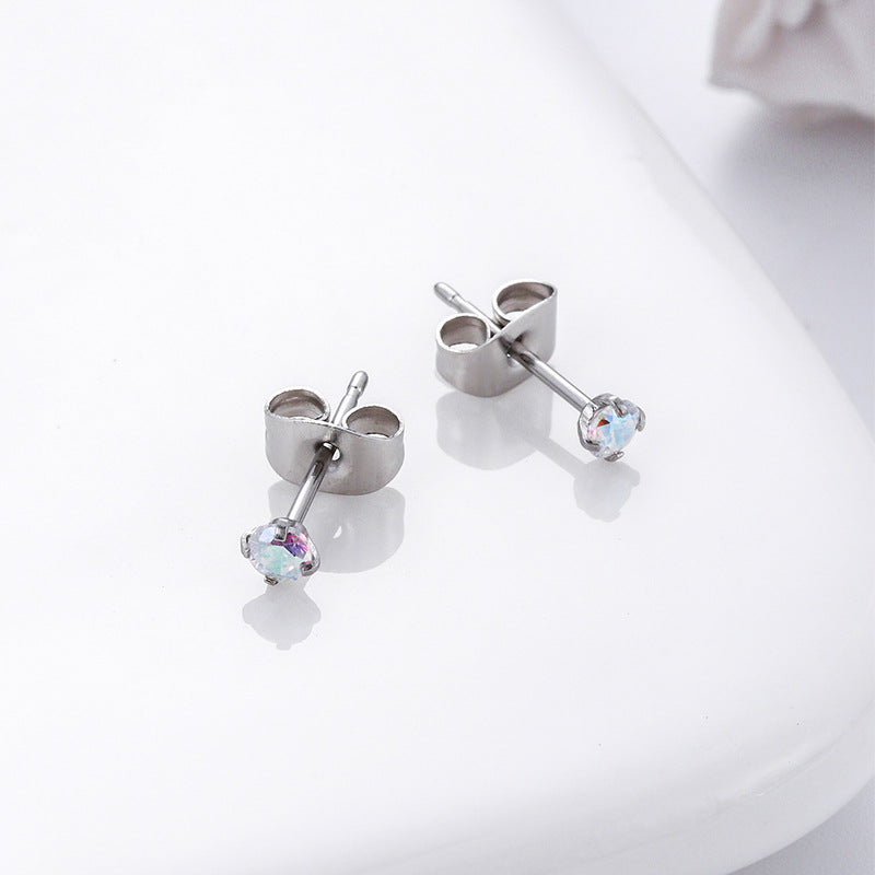 18K Gold Plated Cartilage Earrings Surgical Steel Tiny Stud Earrings with CZ Stones | Sleeper Earrings for Women | Perfect for Daily Wear, Gifts & Special Occasions