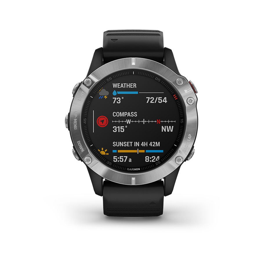 Garmin Fenix 6 Premium Multisport GPS Watch (47mm) - Outdoor Adventure, Running, Swimming & Fitness Tracking Smartwatch for Men & Women