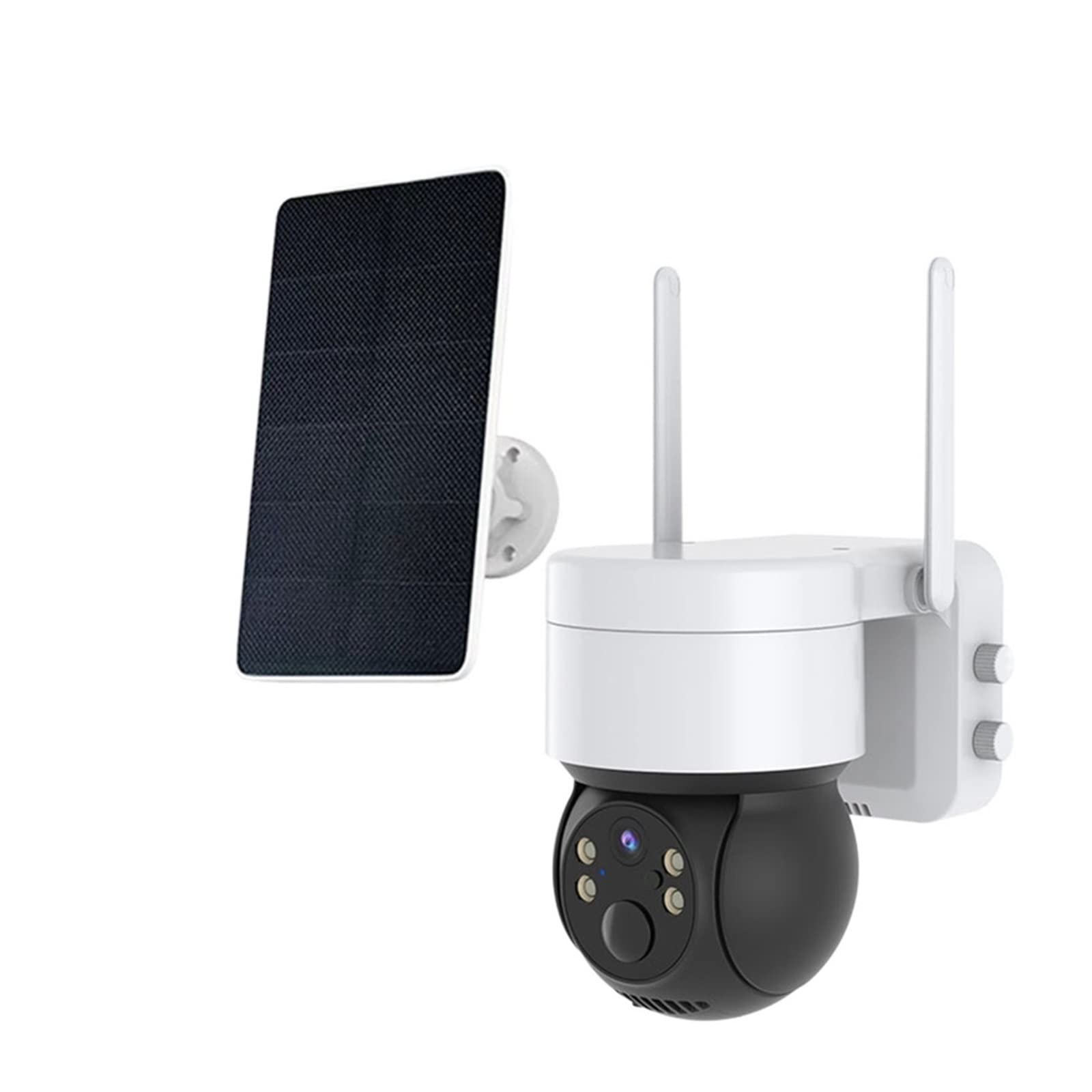 SilteD 5MP Solar Security Camera Outdoor - Wireless WiFi PIR Surveillance IP Camera with Solar Panel, Rechargeable Battery & Color Night Vision (2MP Version) for Home, Yard, and Business Security Monitoring