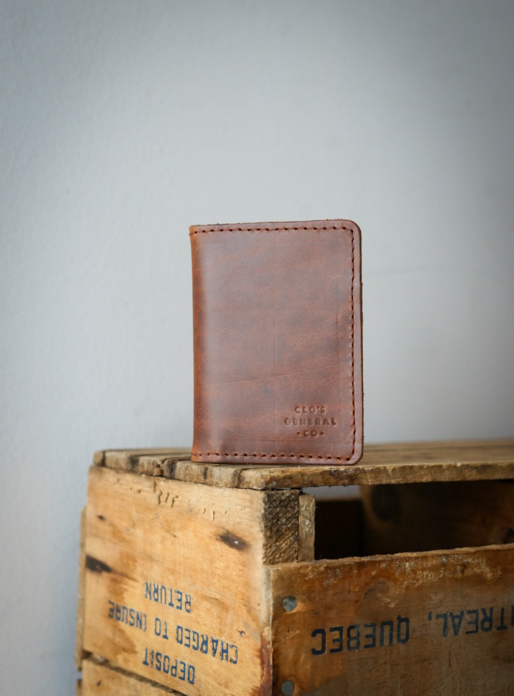 Mini Trucker Wallet for Men - Slim RFID Blocking Bifold Wallet (Hurricane Chestnut + Flat Black) - Perfect for Everyday Carry, Travel & Outdoor Adventures