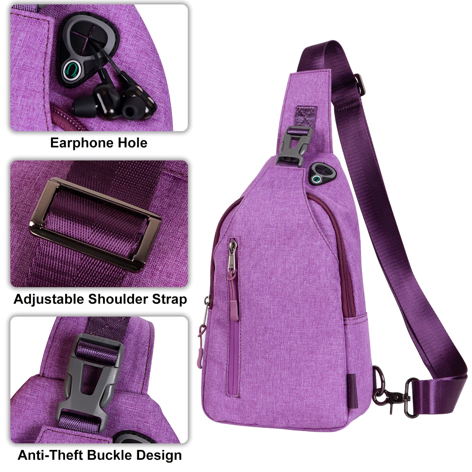 Trendy Anti-Theft Waterproof Crossbody Sling Bag for Women & Men - Perfect for Travel, Commuting & Outdoor Adventures