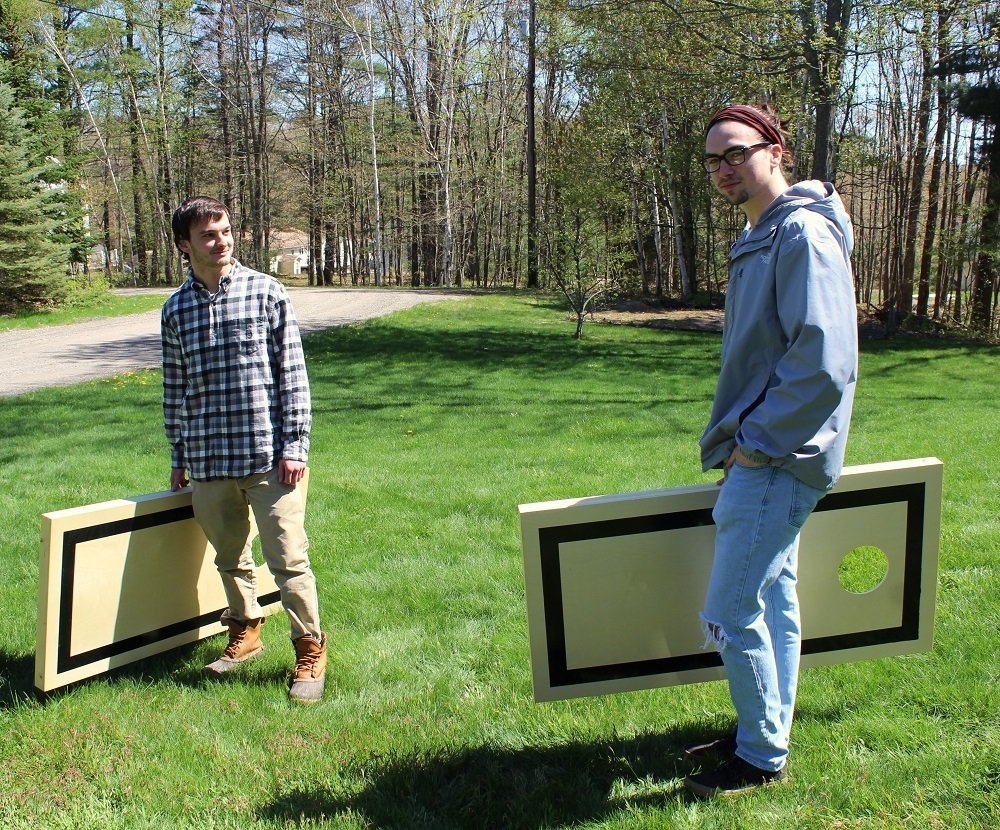 Premium Wooden Cornhole Boards Set - Regulation Size for Backyard, Tailgate & Outdoor Parties - Classic Bean Bag Toss Game for Adults & Family Fun