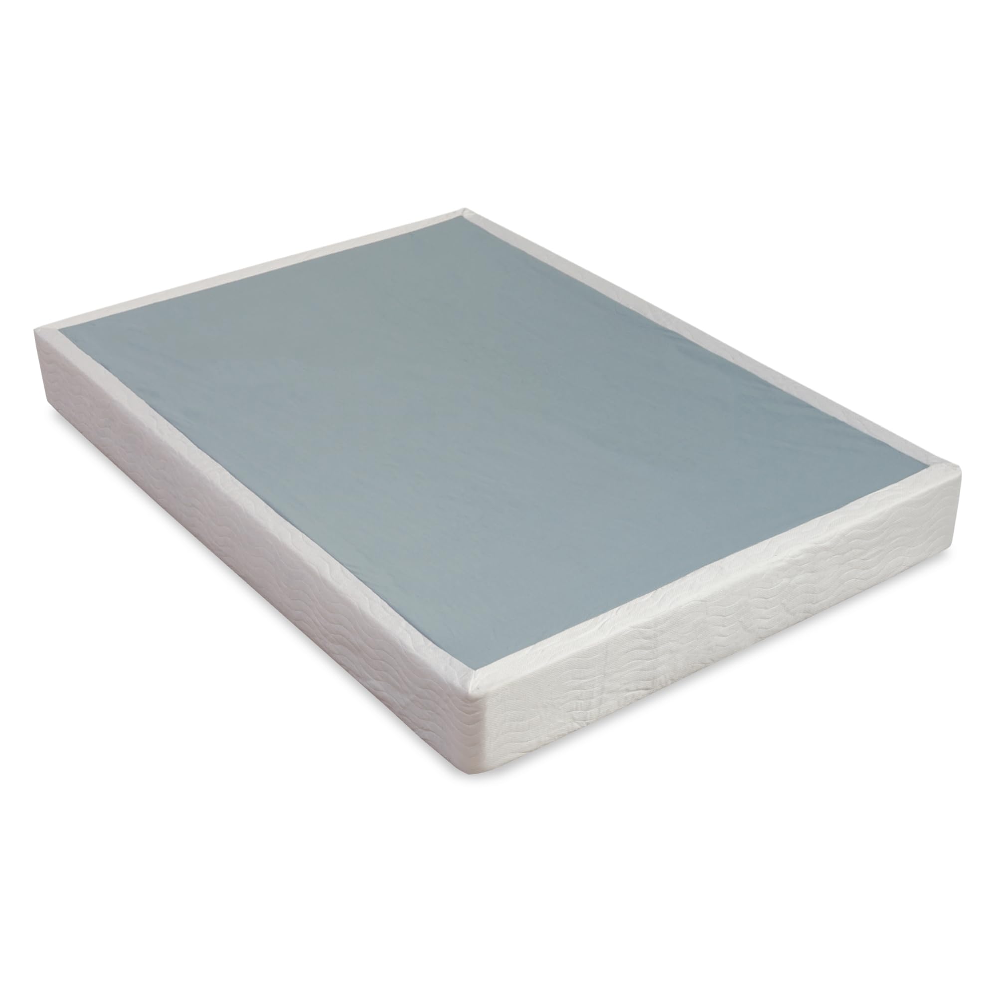 4.5-Inch Box Spring/Foundation for Full Size Mattress - Easy Assembly, Sturdy Wood Frame, White - Perfect for Bedroom, Guest Room & Dormitory Use