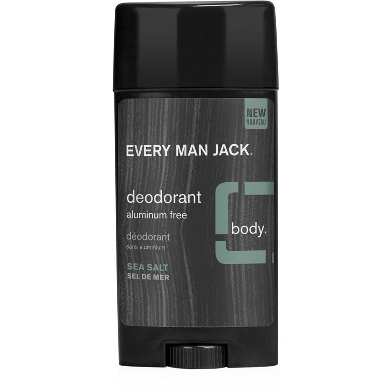 Every Man Jack Natural Deodorant for Men - Aluminum Free, Long Lasting Odor Protection (Select Scents) - Fresh Scent for Daily Use at Work, Gym & Outdoor Activities