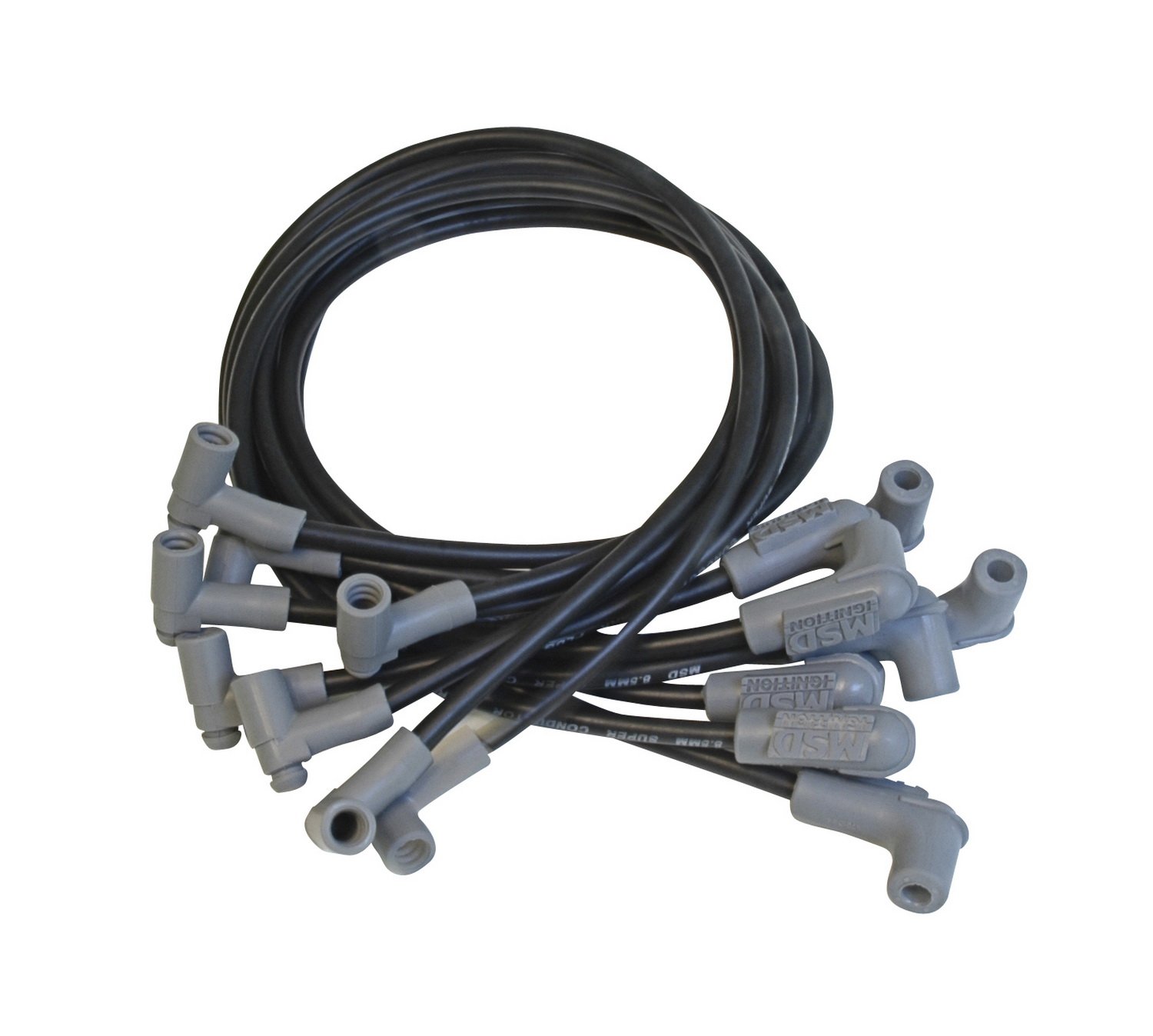 MSD 35593 Black 8.5mm Super Conductor Spark Plug Wire Set - High Performance Ignition Wires for Cars, Trucks & Racing Vehicles - Perfect for Engine Upgrades & Tuning