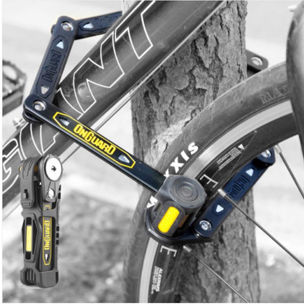 ONGUARD 8116 K9 Folding Bike Lock - Slim Security Chain with 490g Lightweight Design | Perfect for Urban Commuting, Bicycle Parking & Theft Protection