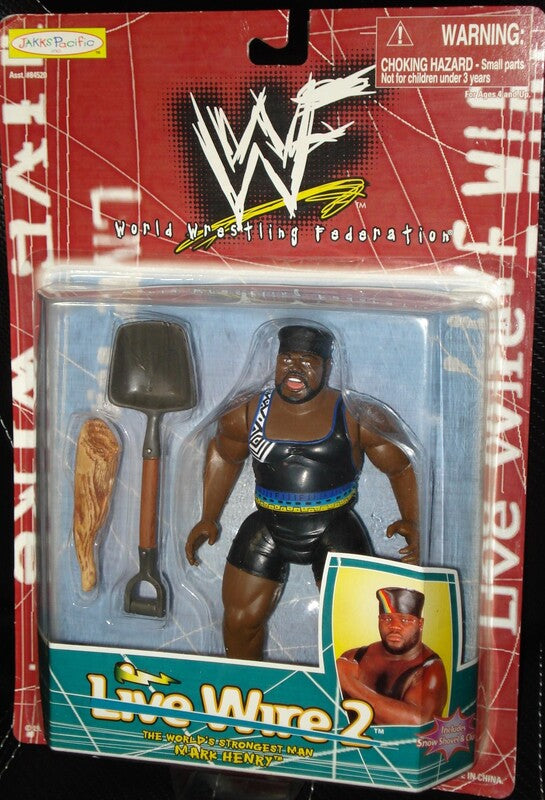 1999 WWF Jakks Pacific Live Wire Series 2 Mark Henry Action Figure - Exclusive Collectible Wrestling Toy for Fans & Display