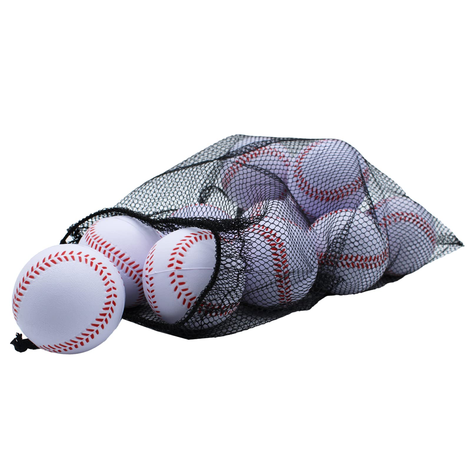 MagicOrange Foam Baseballs 12-Pack – Soft Practice Training Balls for Batting, Fielding & Pitching | Unmarked for Safe Toss & Hitting Drills | Perfect for Backyard, Little League & Baseball Training