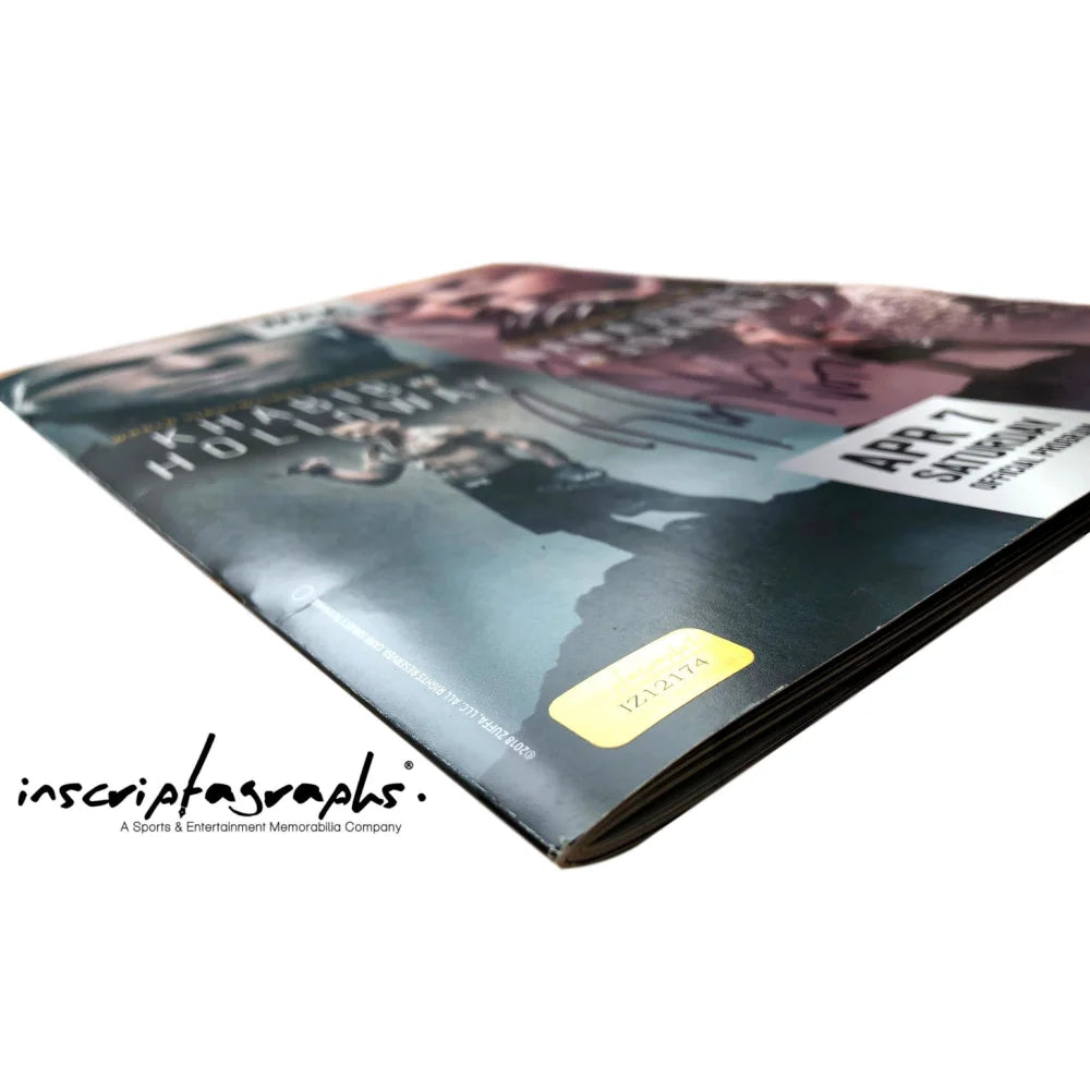 Bruce Buffer Signed UFC 232 Fight Program with COA - Khabib Nurmagomedov Autograph Collectible | Perfect for UFC Memorabilia Displays & MMA Fan Gifts