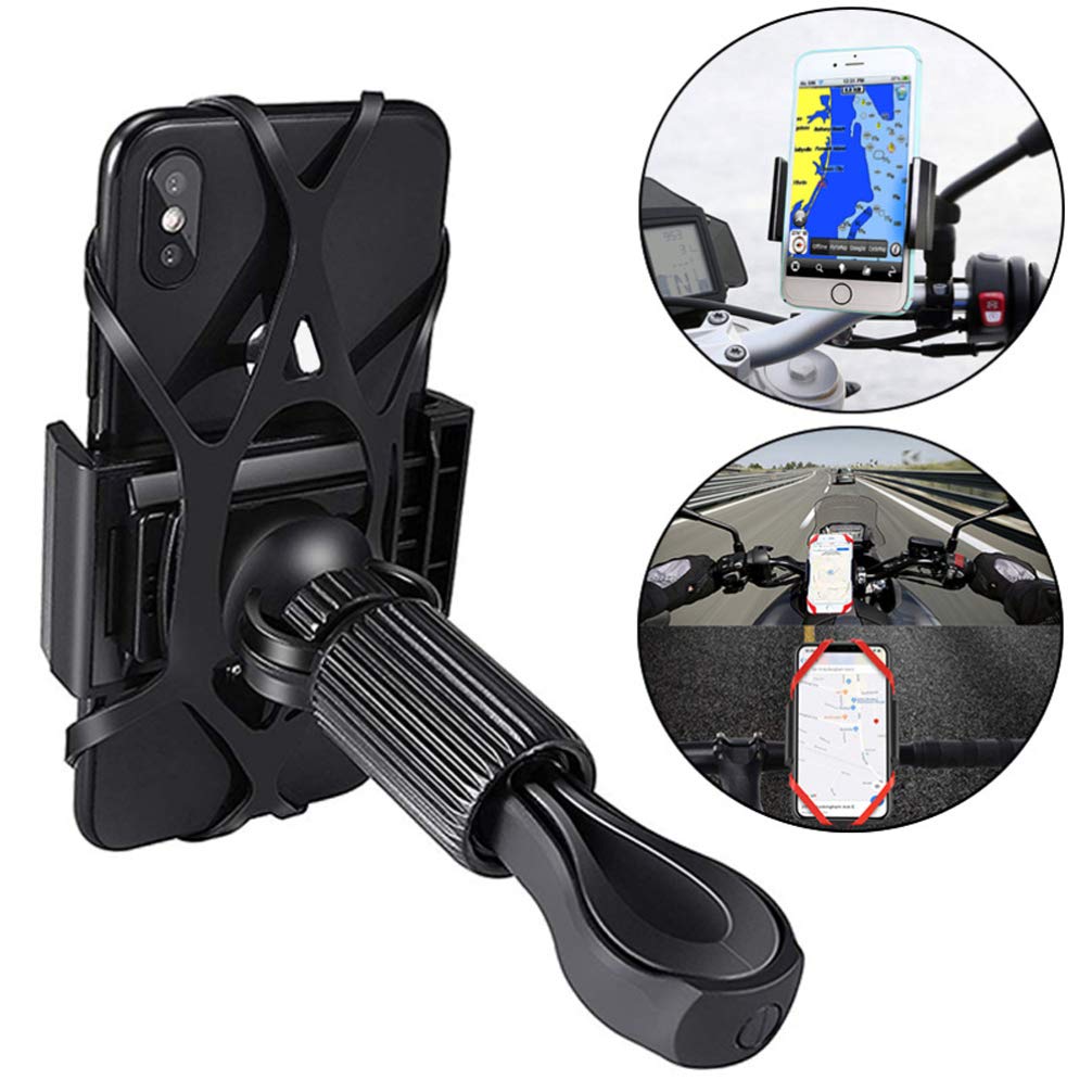 LIOOBO Motorcycle Phone Mount Holder for Bike & Car - GPS Riding Accessory