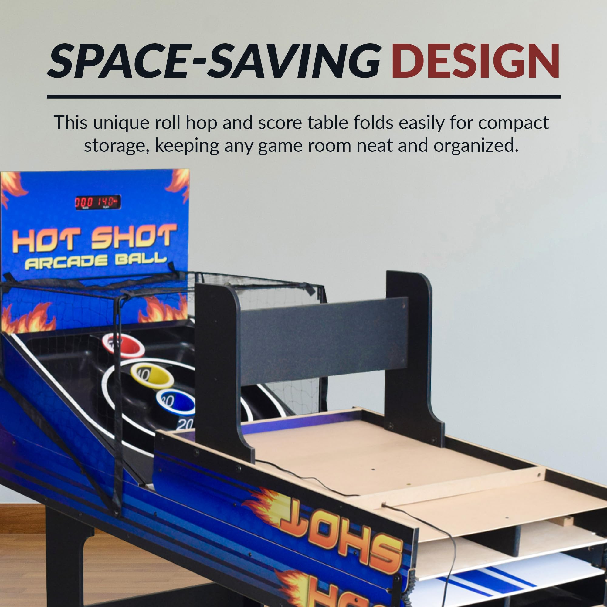 Hot Shot 8-Foot Arcade Ball Table - Fun Indoor Game for Family & Friends - Perfect for Game Rooms, Parties, and Recreation Centers