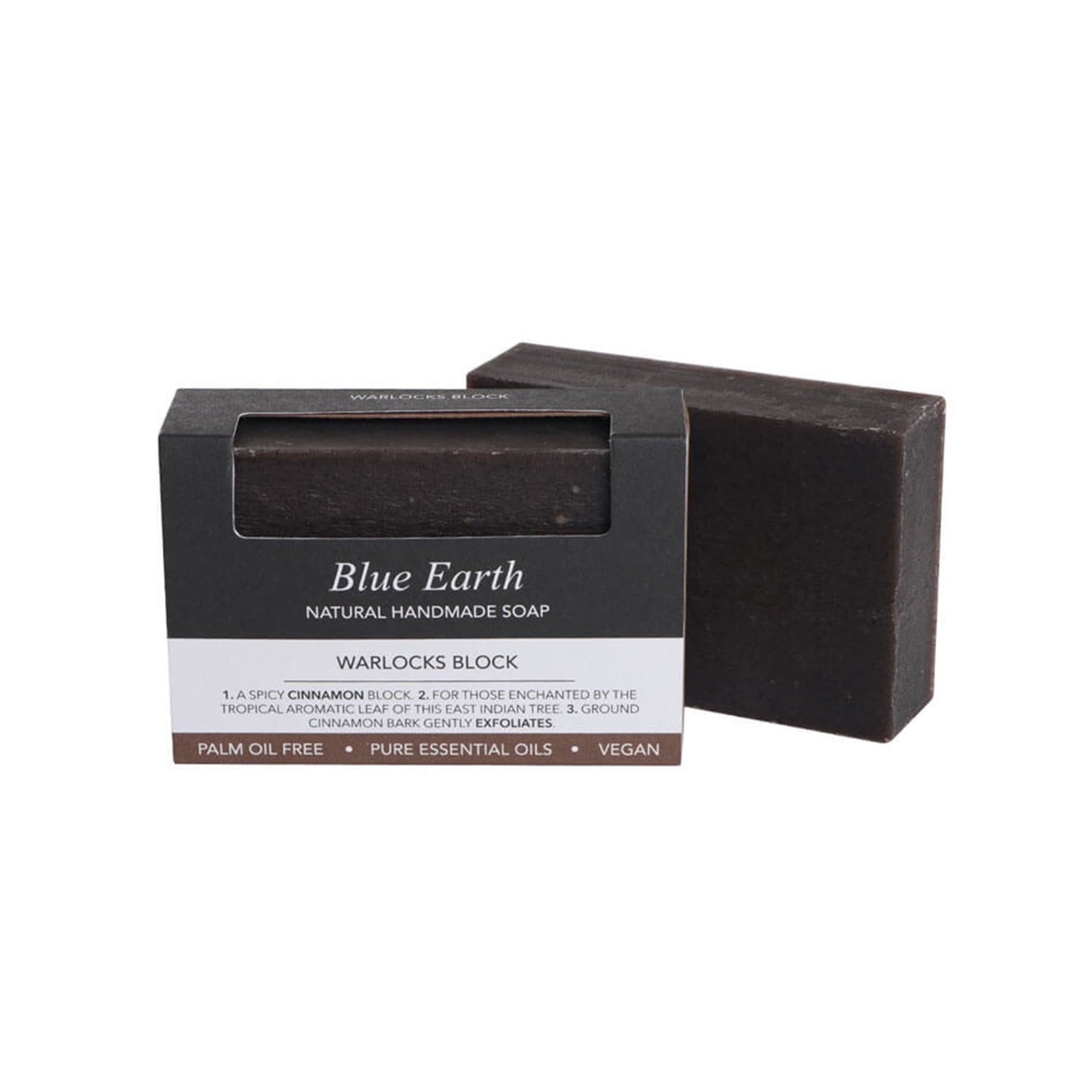 Blue Earth Natural Cinnamon Handmade Soap 85g - Organic & Vegan for Sensitive Skin, Perfect for Daily Cleansing & Aromatherapy