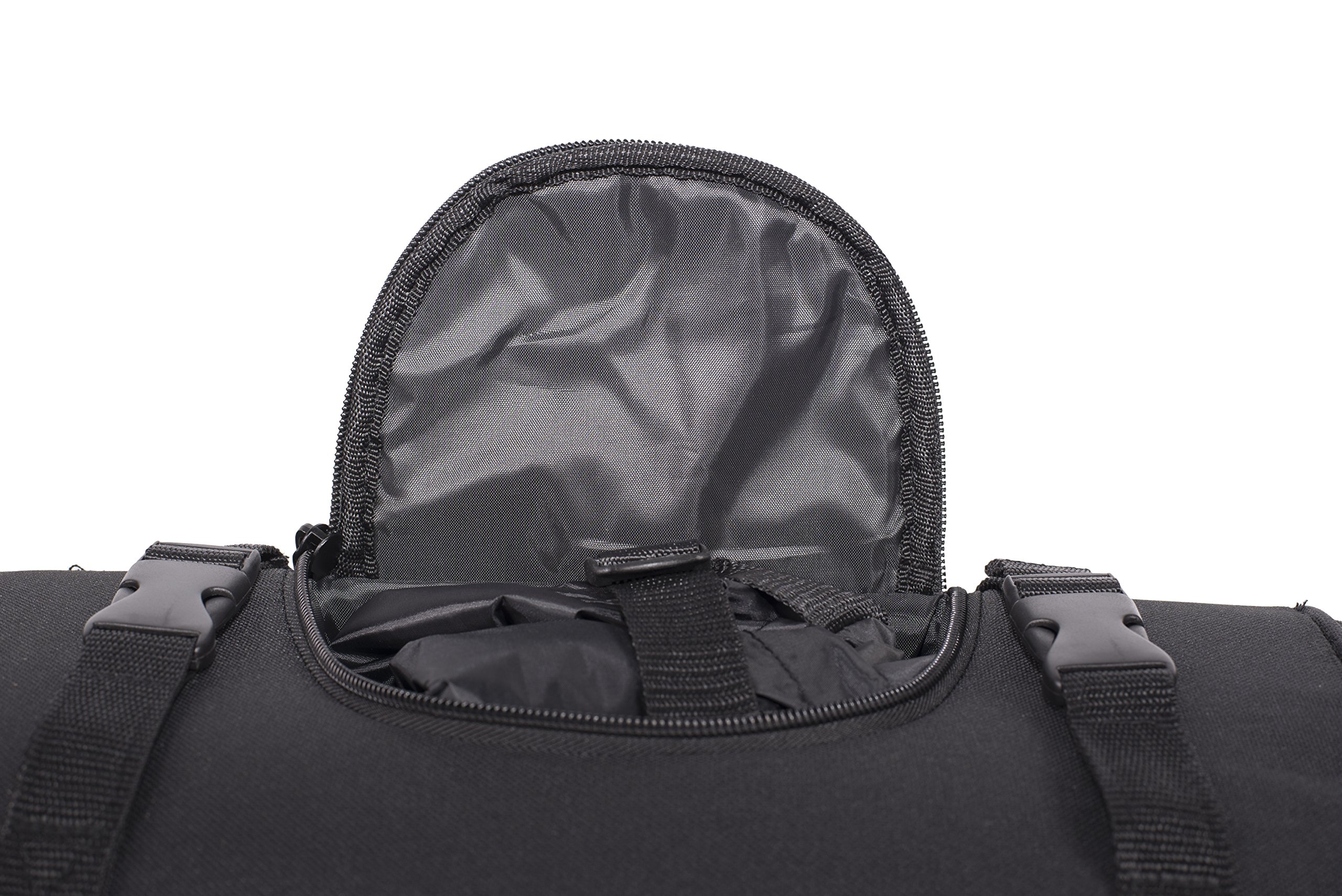 Durable Medium Size PVC Motorcycle Sissy Bar Bag - Waterproof Storage for Cruiser & Chopper Bikes - Perfect for Road Trips & Daily Commutes