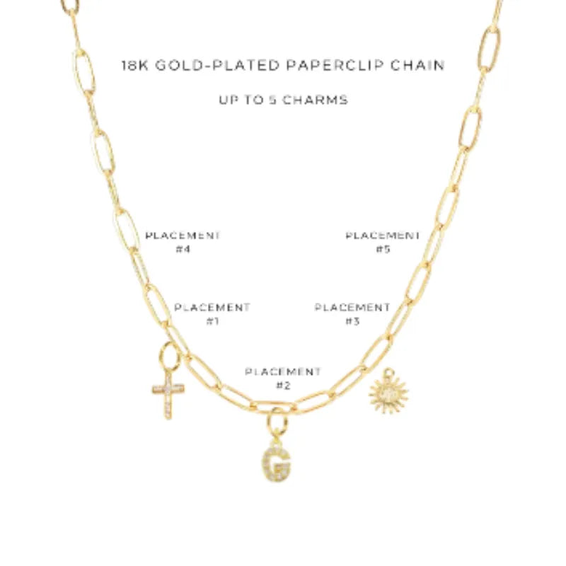 Charm Necklace with Assorted Charms - Elegant Layering Jewelry for Women | Perfect for Everyday Wear, Gifts & Special Occasions | $36.00