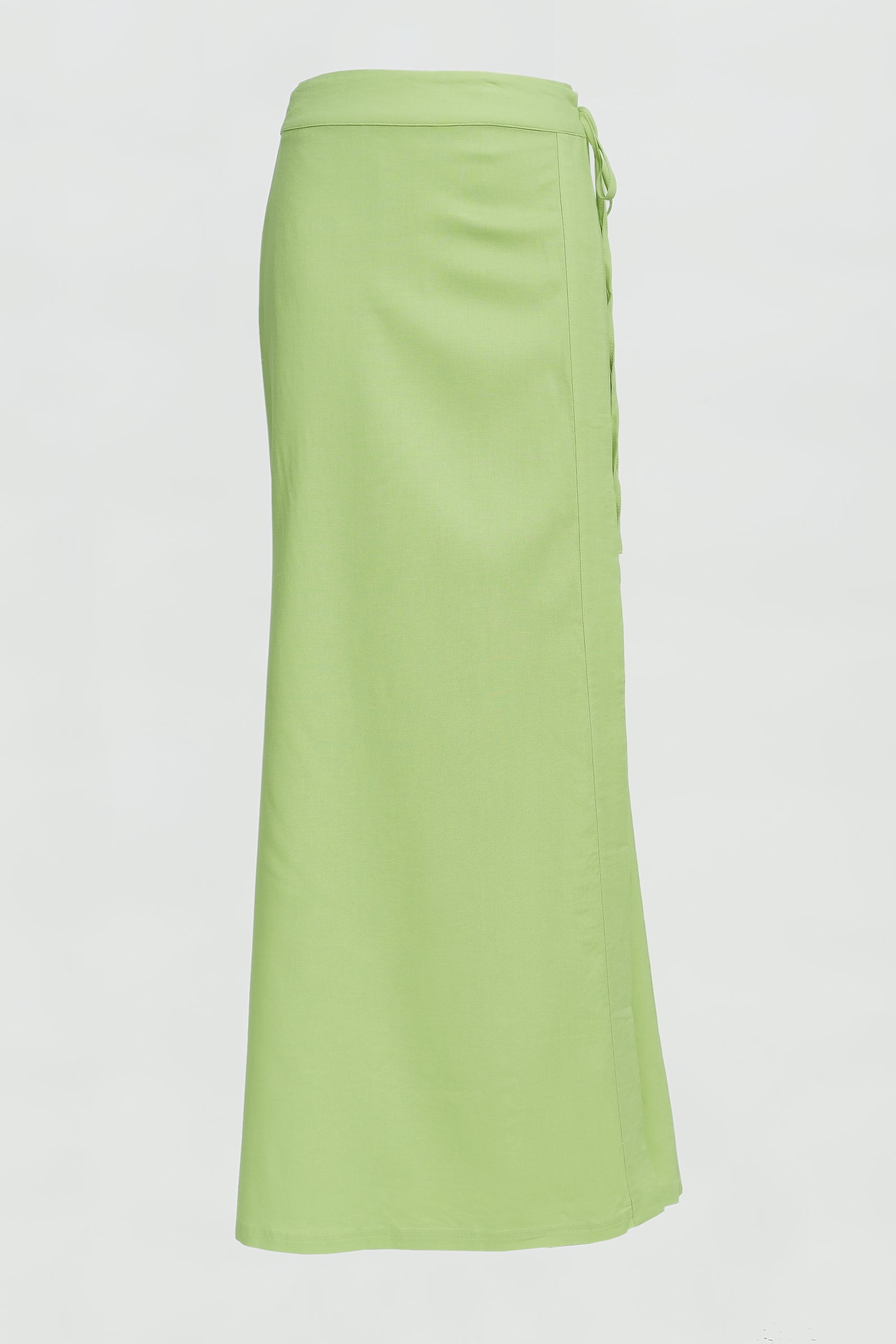 Callen Linen Maxi Skirt for Women - Flowy Lime Green Long Skirt with Side Slit | Perfect for Beach, Vacation & Summer Outfits