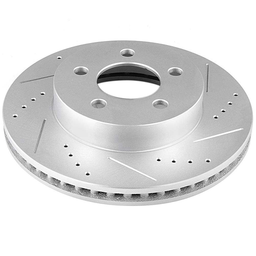 AUTOMUTO Front Brake Rotors and Ceramic Brake Pads Kit - Compatible with 2002-2007 Jeep Liberty - High Performance Braking System for Off-Road & Daily Driving