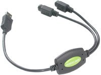 IOGEAR USB to PS/2 Adapter Converter for PC - Connect USB Keyboard/Mouse to PS/2 Port for Desktop Computers, Workstations & Legacy Systems