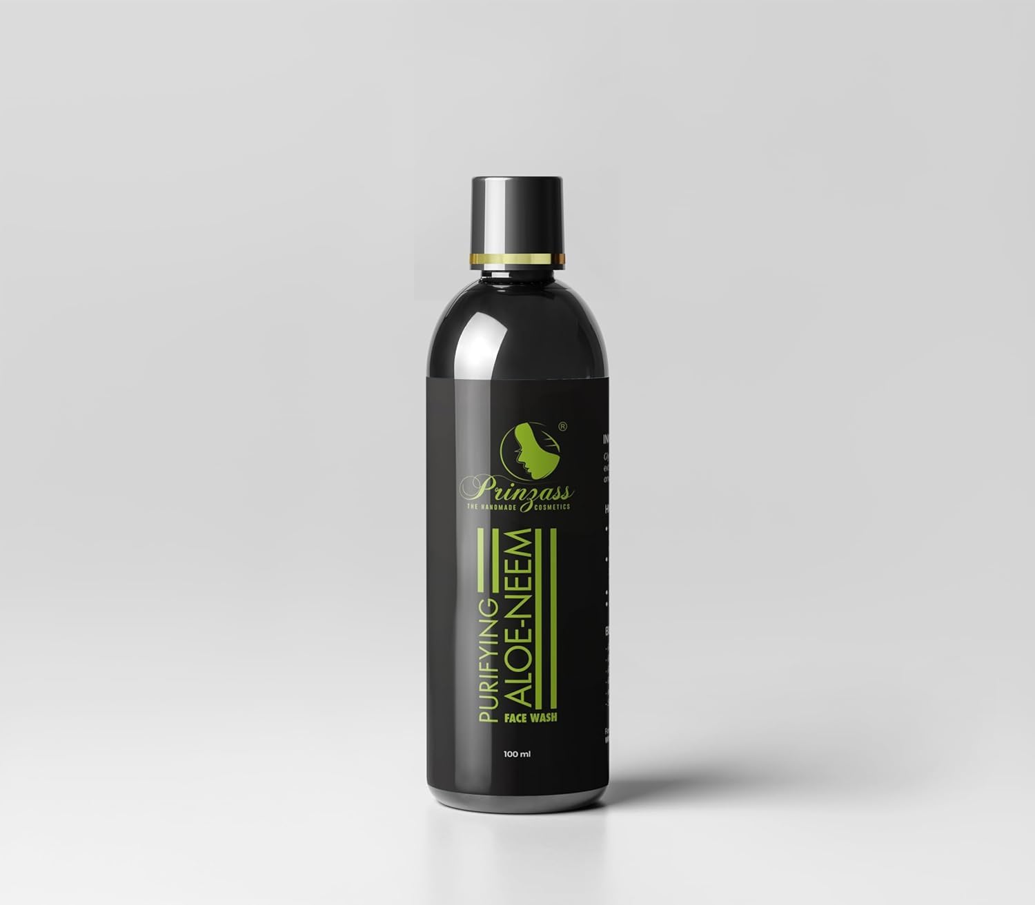 Herbal Aloe Neem Face Wash - Ayurvedic for All Skin Types - 100ml - Cleans & Purifies Skin
