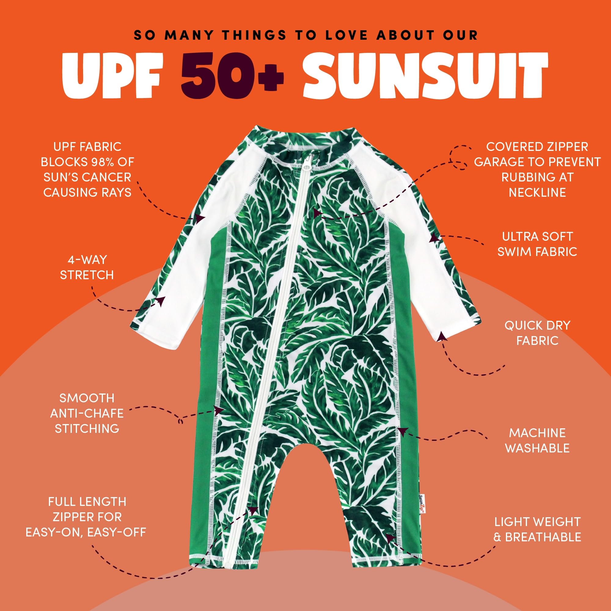 UPF 50+ Boys' Swimsuits - Long Sleeve Rash Guard for Toddlers & Kids - Beach & Pool Protection