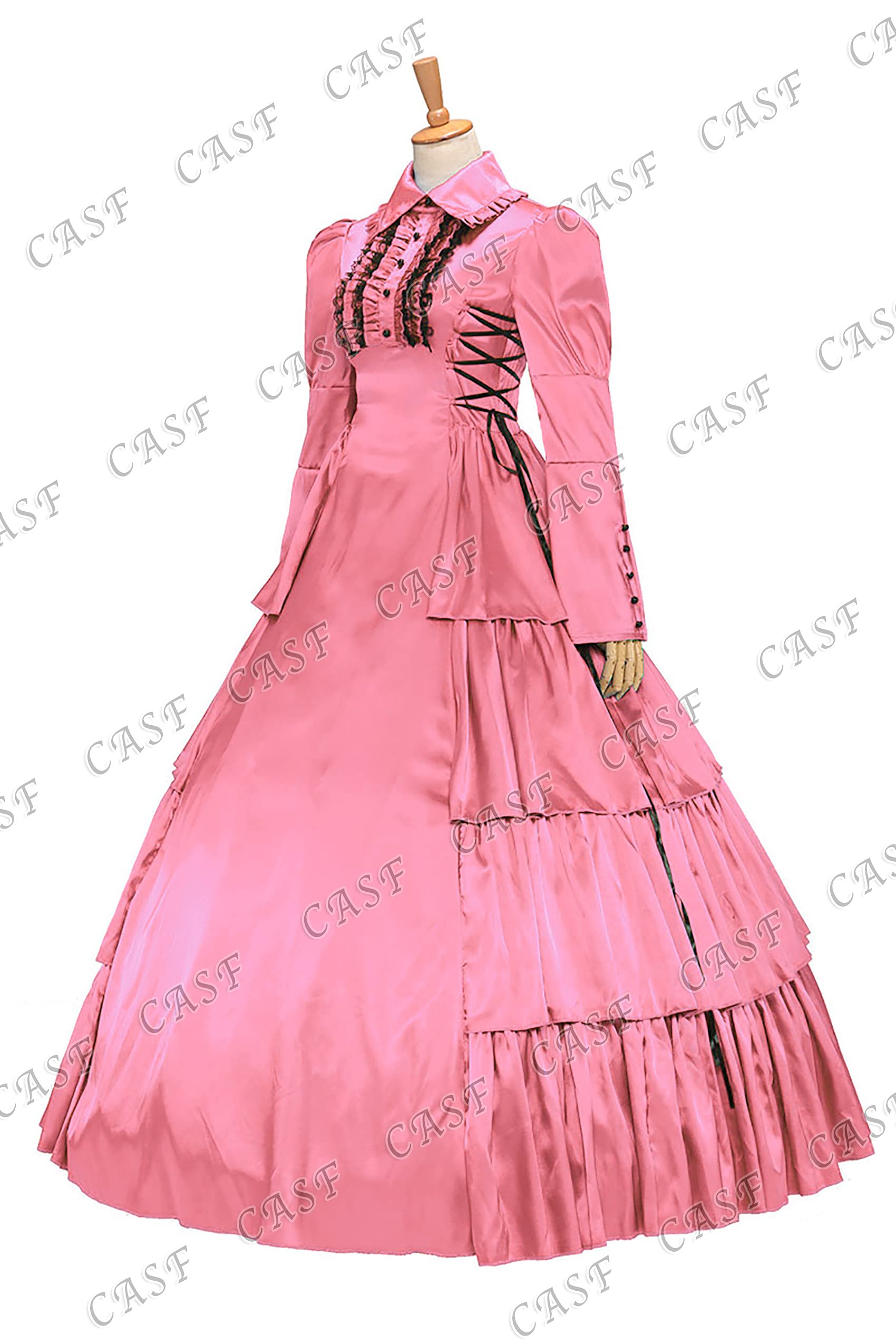 Elegant Gothic Lolita Rococo Ruffles Ball Gown Dress - Victorian Southern Belle Costume for Cosplay, Renaissance Fairs & Themed Parties