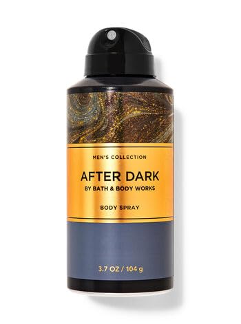 Men's Bath & Body After Dark Deodorizing Body Spray - 3.7 oz / 104 g - Long-Lasting Fragrance for Nighttime Use - Perfect for Gym, Date Night & Evening Outings