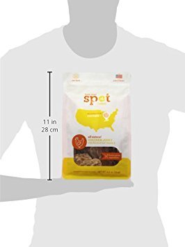 Spot Farms All Natural Human Grade Dog Treats - Chicken Jerky with Flaxseed & Vitamin E, 12.5 oz | Grain-Free, Healthy Training Snacks for Small & Large Dogs | Perfect for Rewards, Training & Travel