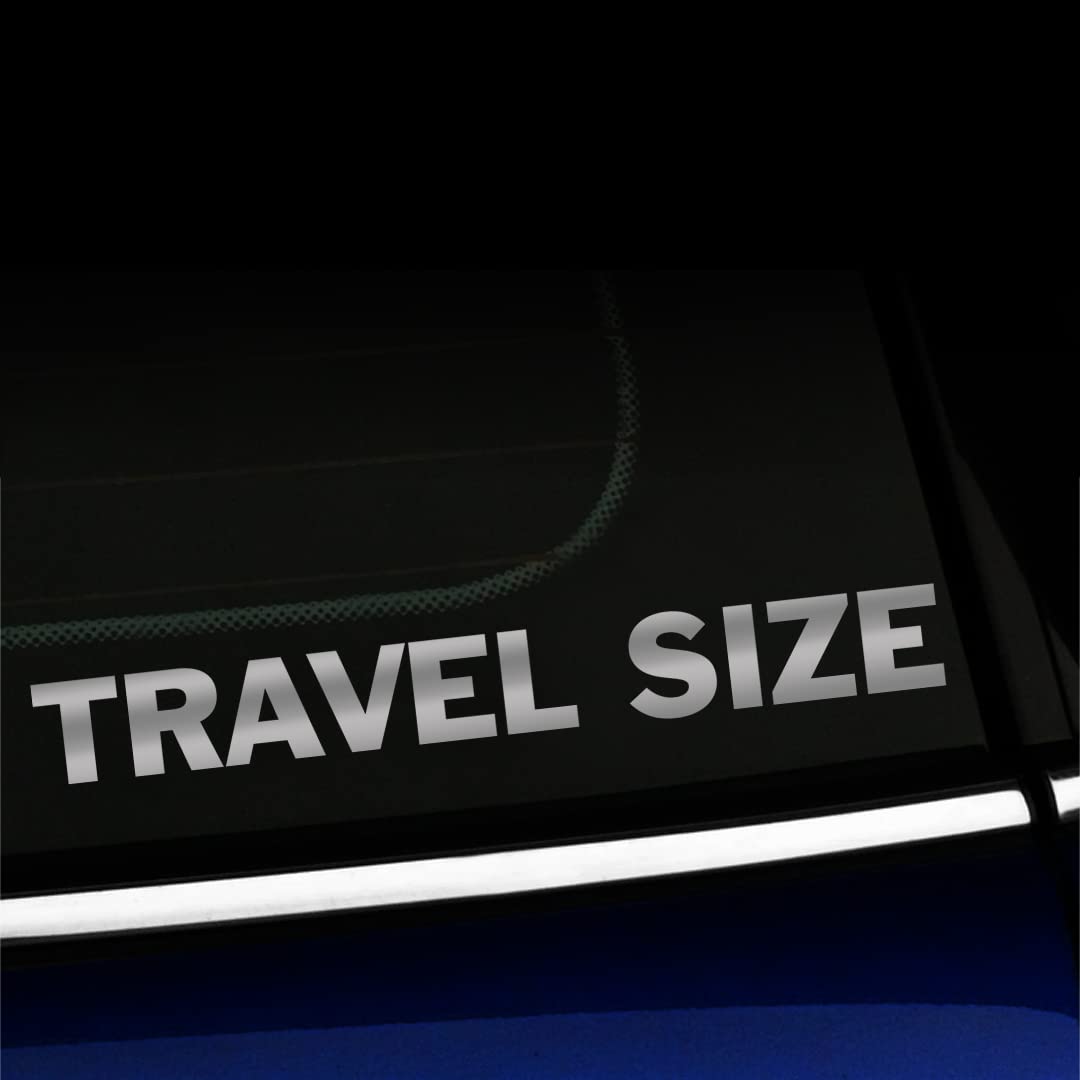 Artistic Reflection Vinyl Car Decal - Travel Size - Silver Color - Perfect for Road Trips, Commuting & Personalizing Your Vehicle