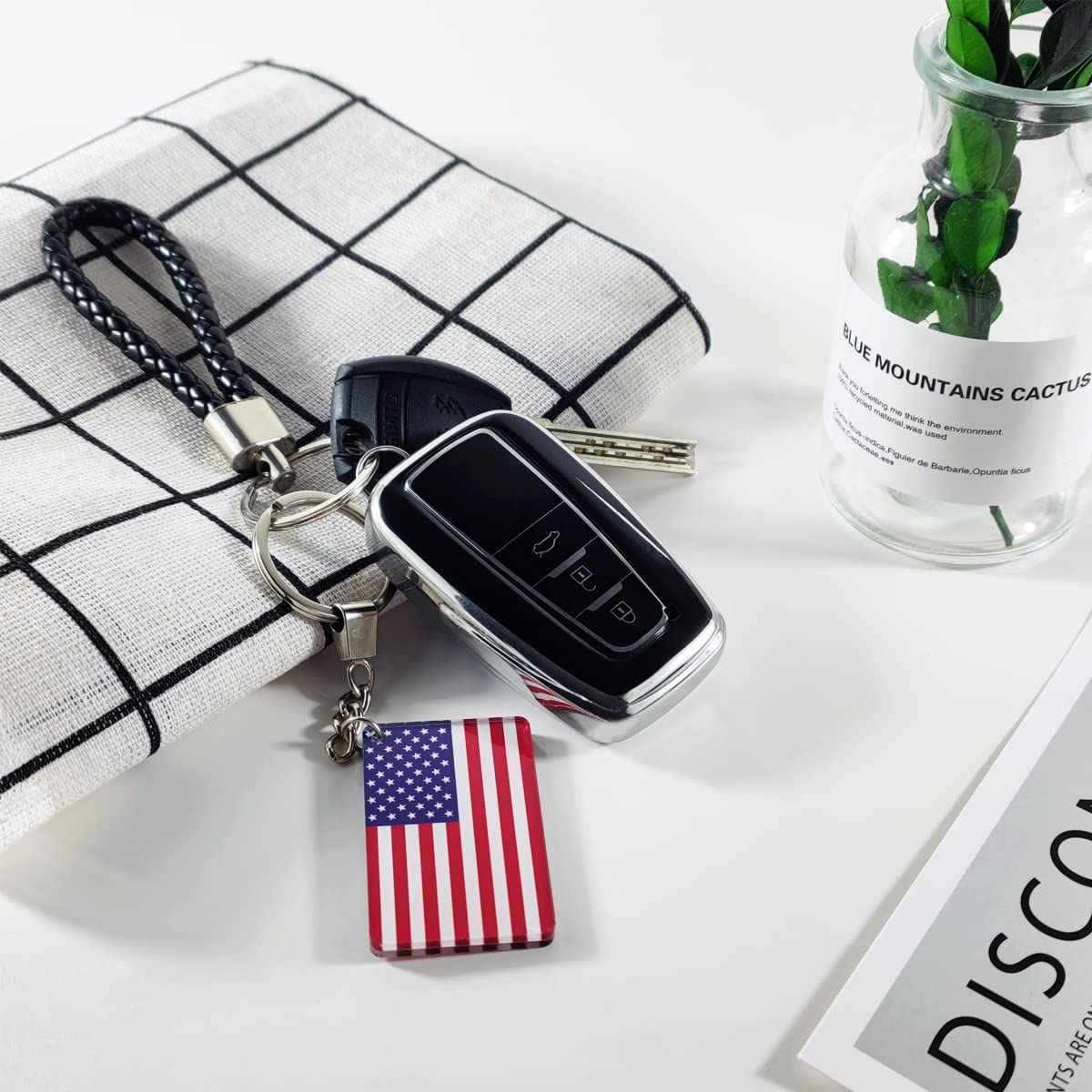 Maryland Flag Keychain Key Ring - 2 Pack, Durable & Stylish Keychains for Home, Office, Travel & Gifts