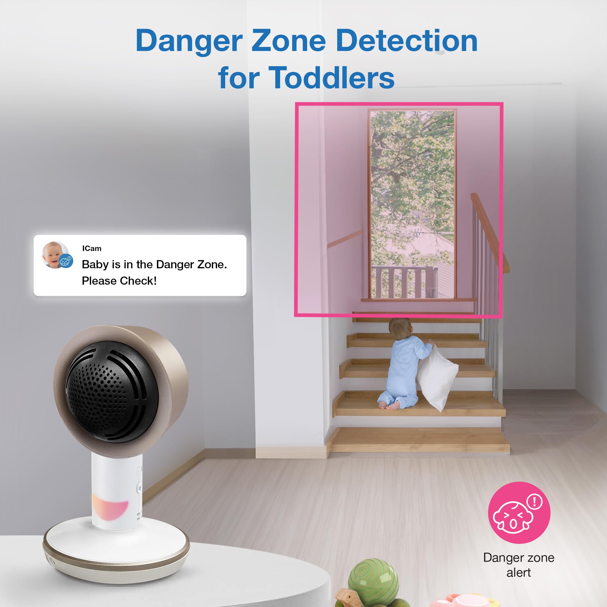 VTech V-Care VC2105 1080p FHD Smart Baby Monitor with 5
