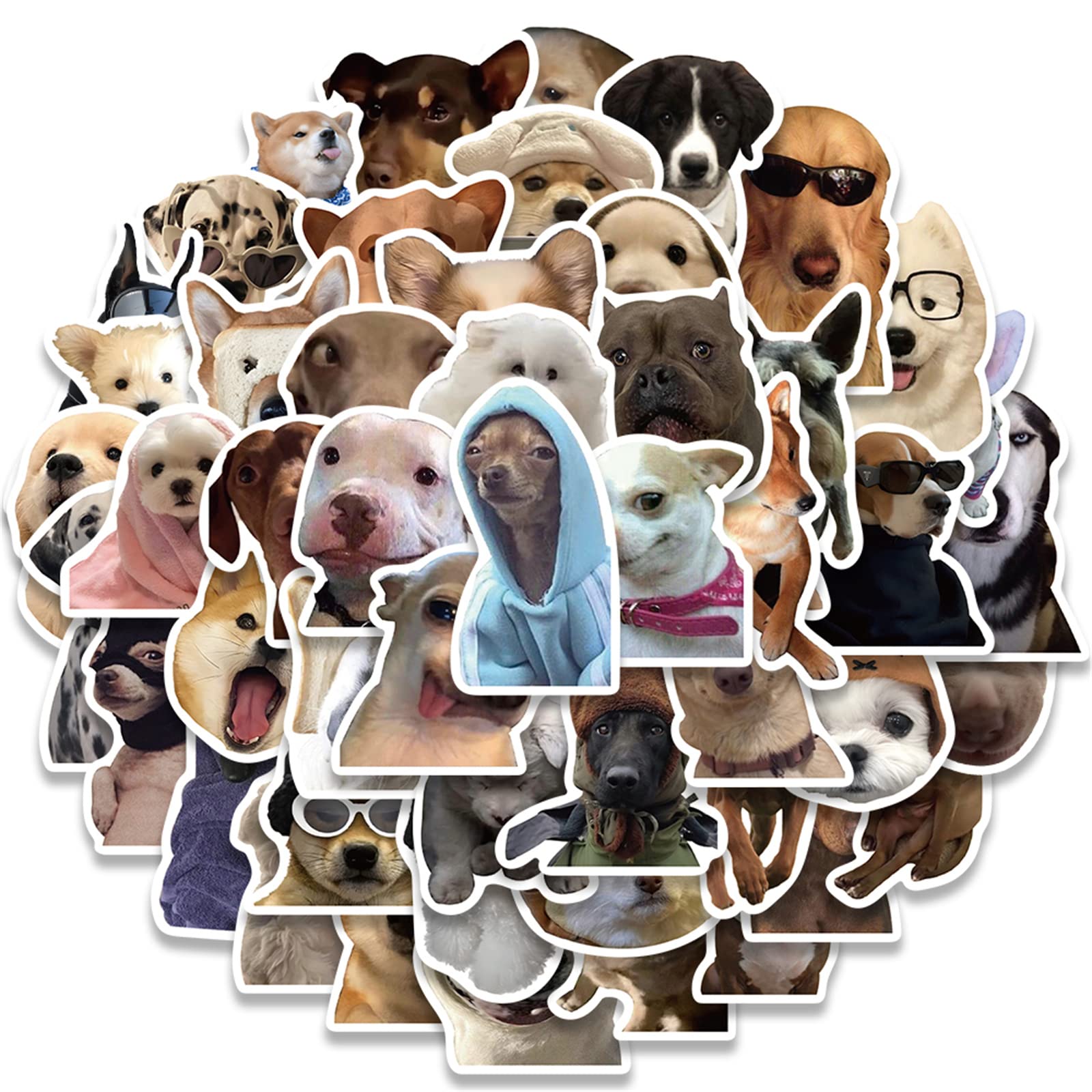 50PCS Cute Puppy Stickers - Waterproof Vinyl Dog Lover Stickers for Kids, Teens & Adults - Perfect for Water Bottles, Laptops, Journals & DIY Crafts (Dog-Themed Gift Idea)