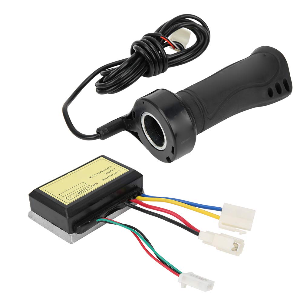 250W 12V E-Bike Controller Set with Cable Hand Grip - Stall Protection for Electric Bicycle & E-Scooter - Perfect for Commuting, Off-Road Adventures & DIY E-Bike Upgrades