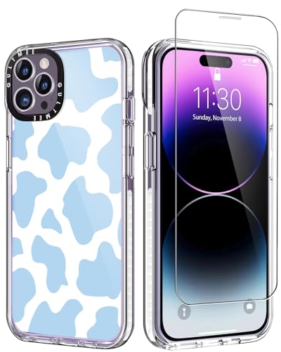 Blue Cow Print