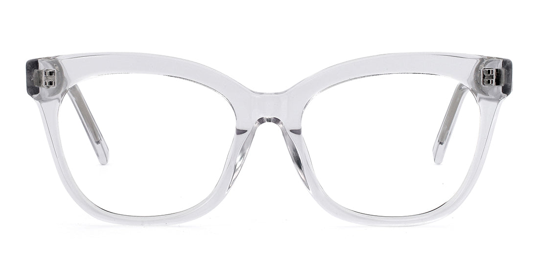 Trendy Translucent Cat Eye Glasses WD1304 - Fashionable Retro Frames for Women, Perfect for Daily Wear & Special Occasions
