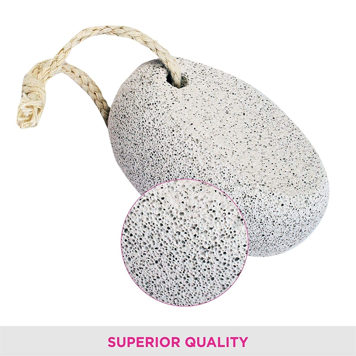 Kabello Professional Pumice Stone for Feet - Callus Remover & Dead Skin Exfoliator for Women & Men - Pack of 1 - Perfect for Pedicure, Soft Feet & Home Foot Care