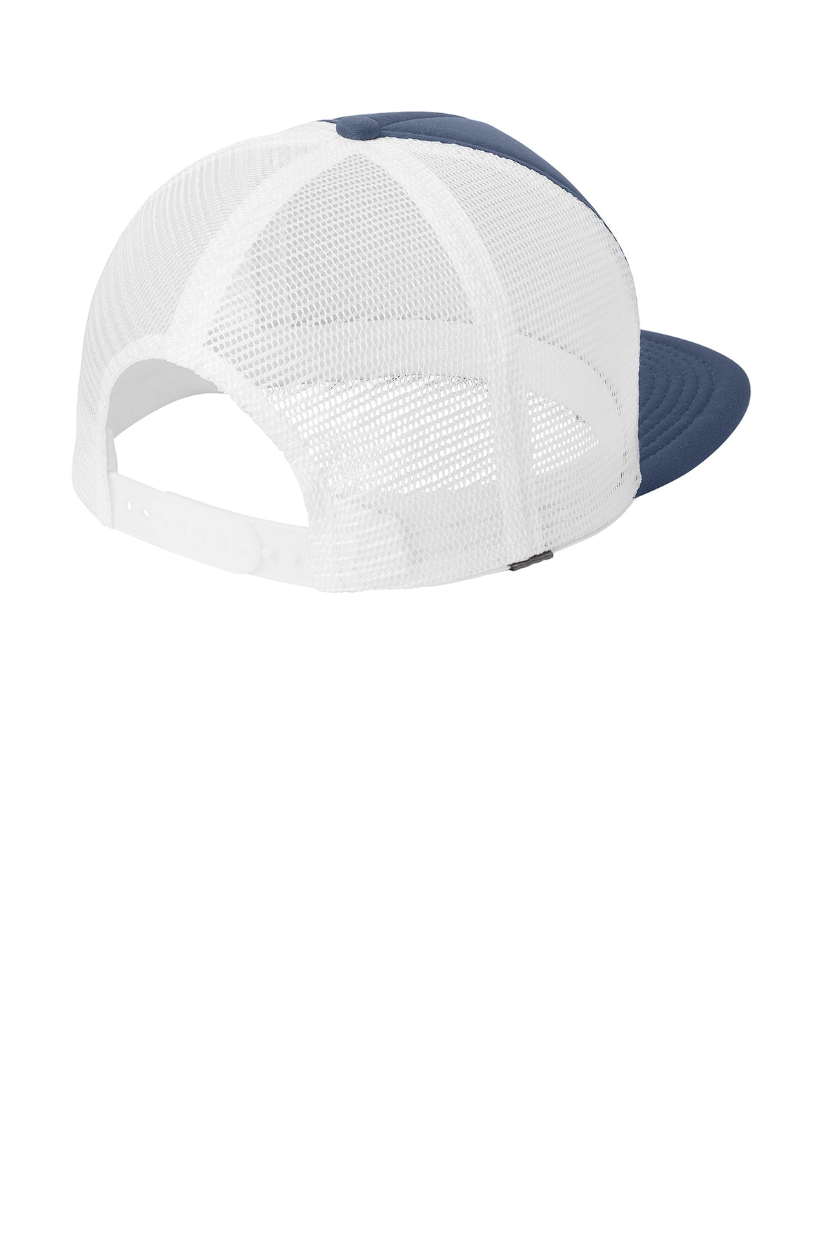 District Flat Bill Snapback Trucker Caps - Adjustable Dad Hat for Men & Women - New Navy Blue - Perfect for Sports, Outdoor Activities & Casual Wear