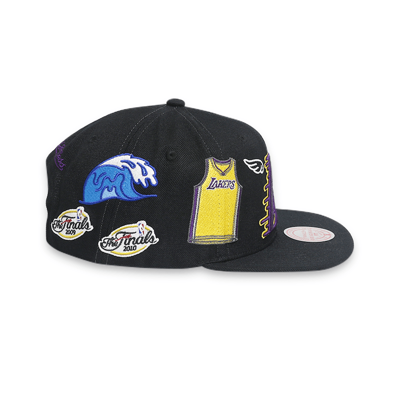 My Towns Snapback Hat - Adjustable 6-Panel Baseball Cap for Men & Women - [6HSSMM20187 LALBLCK] - Perfect for Streetwear, Sports & Casual Outfits