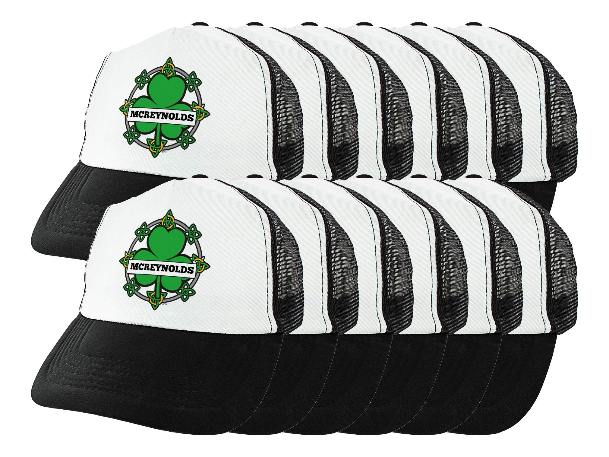 Custom St. Patrick's Day Trucker Hat with Irish Celtic Knot & Shamrock Design - Personalized Text for Festive Celebrations, Parades, and Irish-Themed Parties