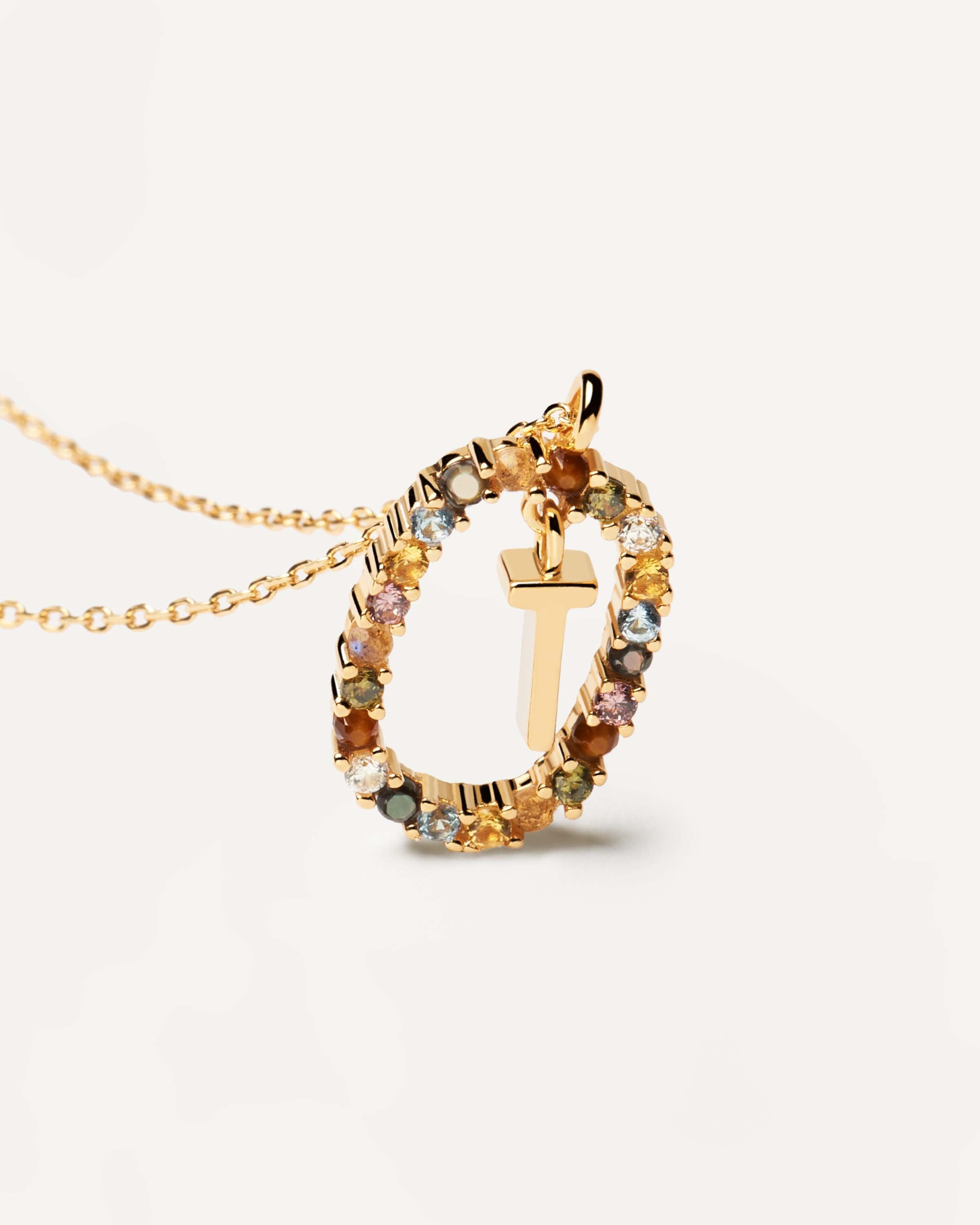 Letter T Necklace - Personalized Initial Necklace for Women, Sterling Silver or Gold Plated, Dainty Alphabet Pendant Jewelry - Perfect Gift for Birthday, Anniversary & Everyday Wear