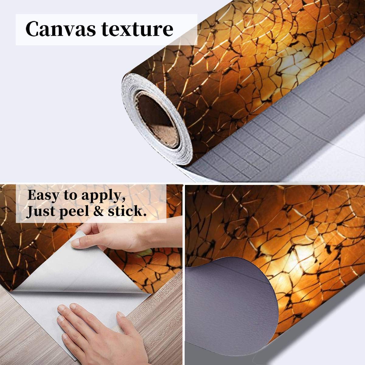 3D Wallpaper - Broken Glass Texture with Backlight Effect | Self-Adhesive Peel & Stick Wall Mural for Bedroom, Living Room, Dorm Decor | Shattered Mirror Background for Walls, Ceiling & Wardrobe | Perfect for Modern Home, Office & Commercial Spaces